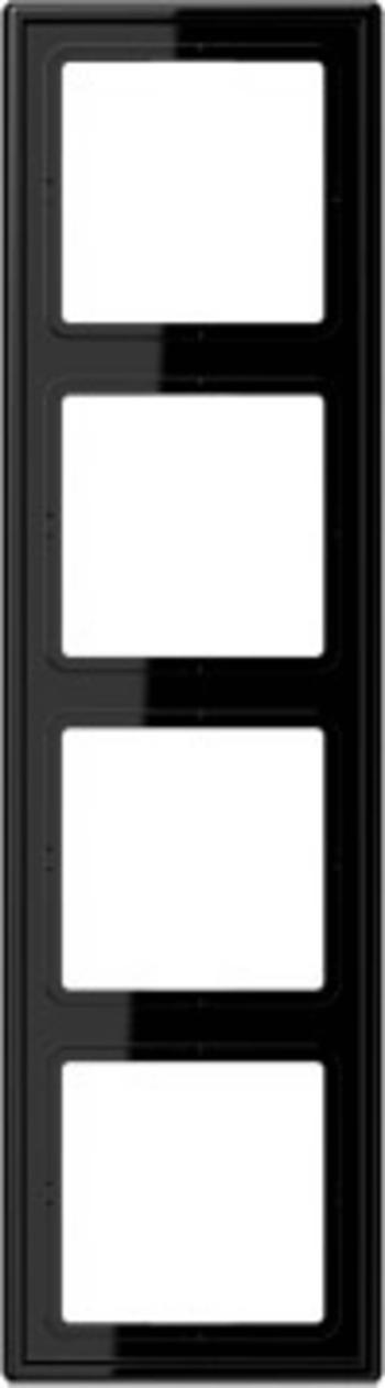 Jung 4-násobný rámček kryt  čierna LS984SW