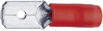 Klauke 8202B faston konektor  Šírka zástrčky: 4.8 mm Hrúbka konektora: 0.5 mm 180 ° čiastočne izolované červená 1 ks