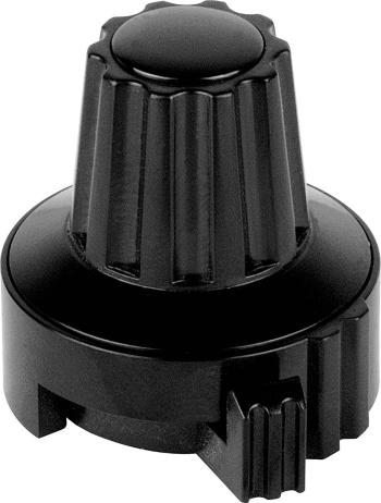 Mentor 4331.6031 nastavovací gombík s označením čierna (Ø x v) 22.8 mm x 23.1 mm 1 ks