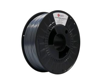 Tlačová struna (filament) C-TECH PREMIUM LINE, Silk PLA, čadičová sivá, RAL7012, 1,75mm, 1kg