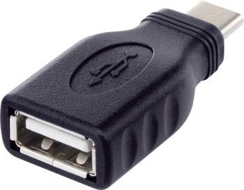 Renkforce USB 2.0 adaptér [1x USB-C ™ zástrčka - 1x USB 2.0 zásuvka A] rf-usba-10 s funkciou OTG, pozlátené kontakty