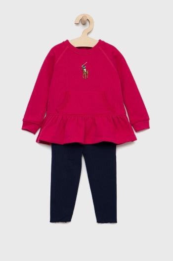 Detská súprava Polo Ralph Lauren ružová farba
