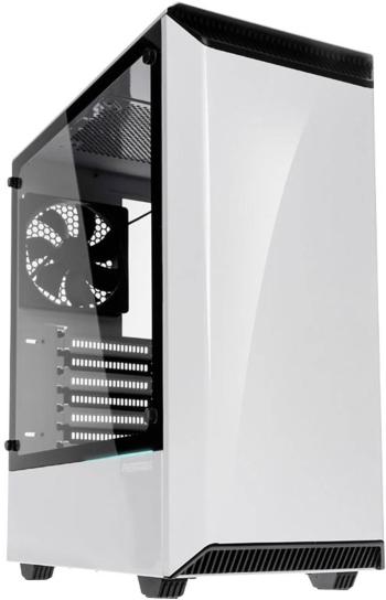 Phanteks Eclipse P300 midi tower PC skrinka biela 1 predinštalovaný ventilátor, bočné okno