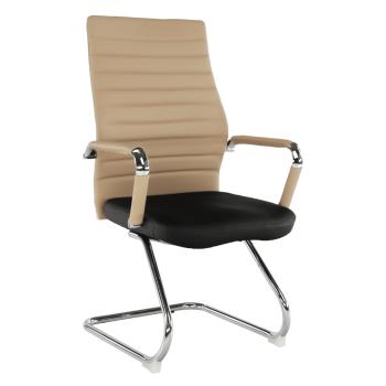 Zasadacia stolička, béžová/čierna, DRUGI TYP 2 P1, poškodený tovar