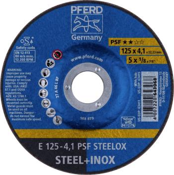 PFERD 69220531 E 125-4,1 PSF STEELOX brúsny kotúč lomený  125 mm 22.23 mm 10 ks