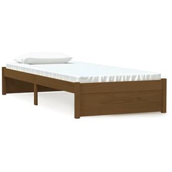 Rám postele medovo hnedý masívne drevo 75 × 190 cm Small Single, 814912