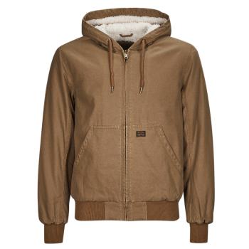 Superdry  VINTAGE WORKWEAR HOODED BOMBER  Bundy Hnedá