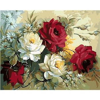 Maľovanie podľa čísel – Kytica maľovaných ruží (HRAmal01160nad)