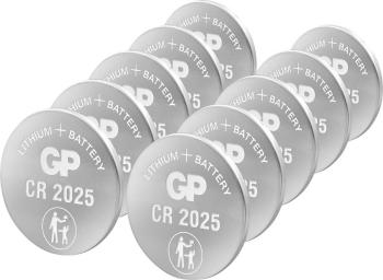 GP Batteries GPCR2025-2CPU10 gombíková batéria  CR 2025 lítiová  3 V 10 ks