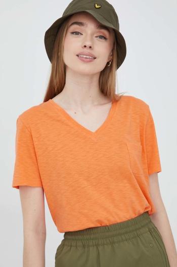 Tričko Superdry dámsky, oranžová farba,