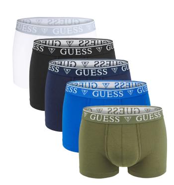 GUESS - 5PACK cotton stretch royal blue color boxerky - limitovaná edícia-M (81-85 cm)