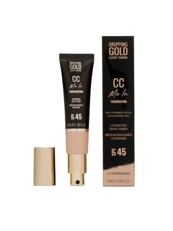 Dripping Gold Ľahký hydratačný make-up a CC krém SPF 45 Me In (CC Foundation) 32 ml 2.5 Shortbread