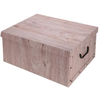 Úložný box s vekom Wood, prírodný