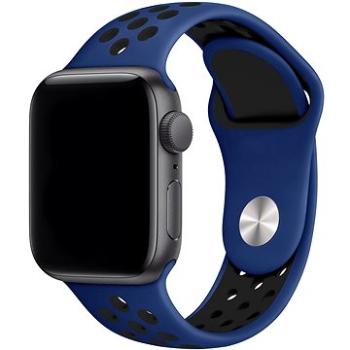 Eternico Sporty na Apple Watch 42 mm/44 mm/45 mm  Solid Black and Blue (AET-AWSP-BlBl-42)