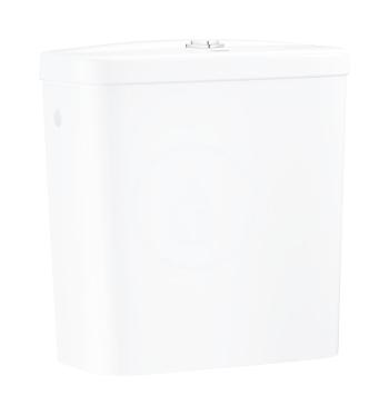 GROHE - Bau Ceramic Splachovacia nádrž k WC kombi, 343x153 mm, bočný prívod vody, alpská biela 39437000