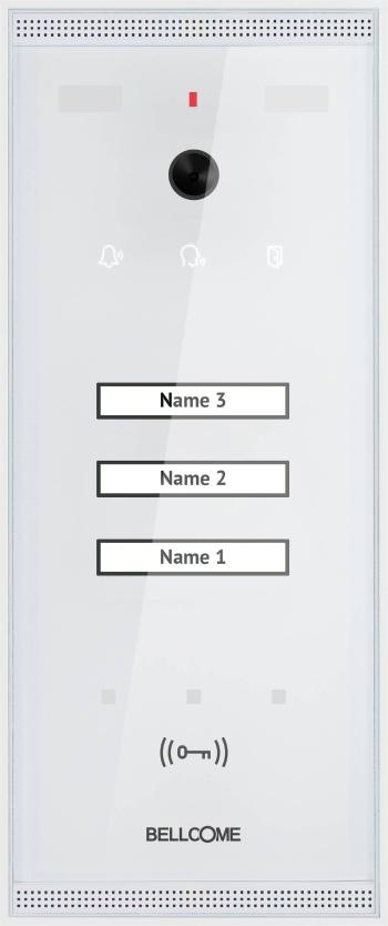 Bellcome VPA.3SR03.BLW04 domové videotelefón káblový vonkajšia jednotka 1 ks biela