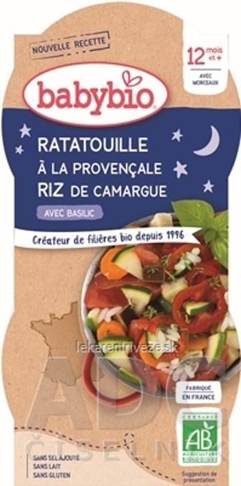 BabyBIO Ratatouille s ryžou večerné menu (od ukonč. 12. mesiaca) 2x200 g