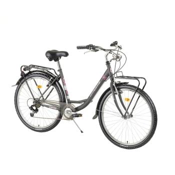 Mestský bicykel DHS Citadinne 2634 26" 7.0 Farba Grey-Blue, Veľkosť rámu 18"