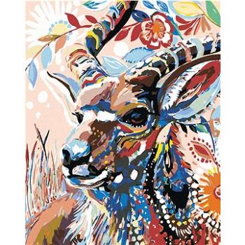 Maľovanie podľa čísel – Kvietková antilopa (HRAmal00499nad)