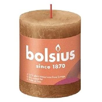 BOLSIUS rustikálna sviečka korenená hnedá 80 × 68 mm (8717847148957)