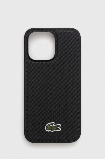 Puzdro na mobil Lacoste iPhone 14 Pro Max 6,7" čierna farba