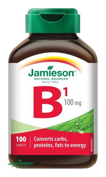 Jamieson Vitamín B1 tiamín 100 mg 100 tbl.