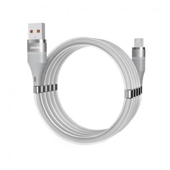 Dudao Self Organizing magnetický kábel USB / Micro USB 5A 1m, sivý (L1xsM light gray)