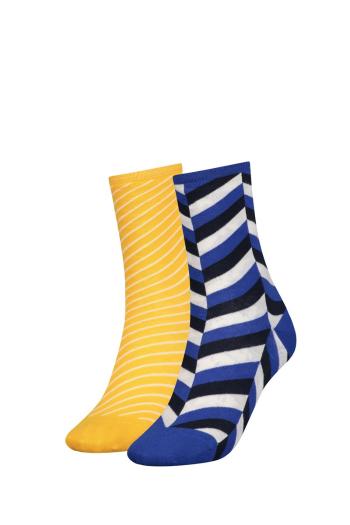 Modro-žlté ponožky Herringbone - dvojbalenie