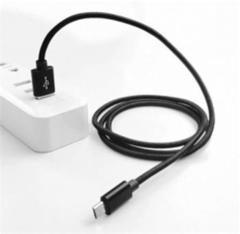 Crono kábel USB 2.0/ USB A samec - microUSB samec, 1,0 m, čierny premium