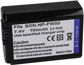 Conrad energy NP-FW50 akumulátor do kamery Náhrada za orig. akumulátor NP-FW50 7.4 V 700 mAh