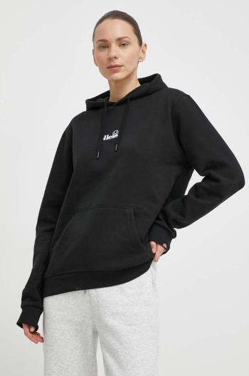 Mikina Ellesse Jazana OH Hoody dámska, čierna farba, s kapucňou, s potlačou, SGP16460