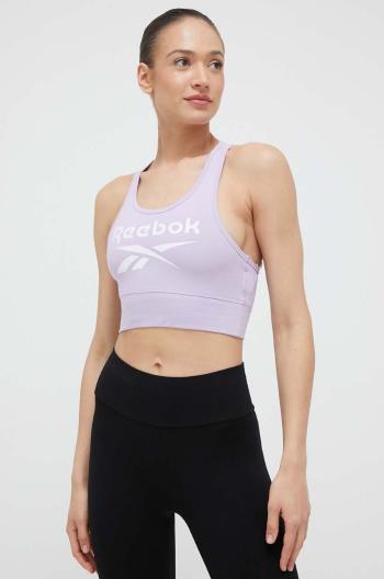 Športová podprsenka Reebok Reebok Identity fialová farba