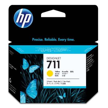 HP CZ136A - originálna cartridge HP 711, žltá, 29ml 3ks