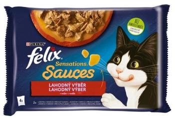 FELIX Sensations cat Multipack morka&jahňa kapsičky pre mačky 4x85g