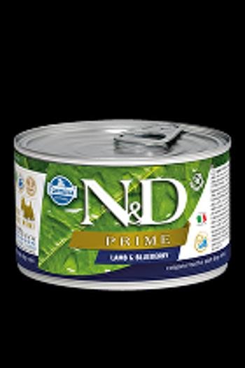 N&D DOG PRIME Adult Lamb & Blueberry Mini 140g 1 + 1 zadarmo