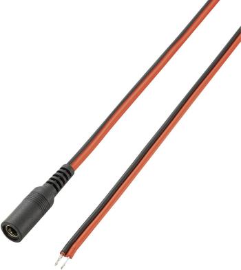 VOLTCRAFT 93025c181 nízkonapäťový pripojovací kábel nizkonapäťová zásuvka - kábel, otvorený koniec 5.5 mm 2.5 mm 5.5 mm