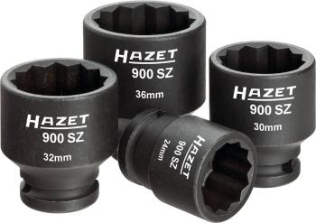 Hazet  900SZ/4 vonkajší šesťhran sada silových nástrčných kľúčov      4-dielna 1/2" (12.5 mm)