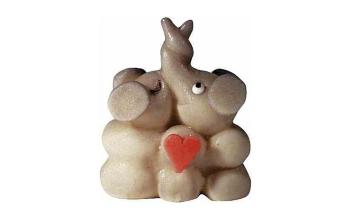 Zamilované slony - marcipánová figúrka na tortu - Frischmann