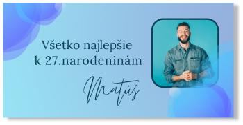 Narodeninový banner s fotkou - Blue Lagoon Rozmer banner: 130 x 260 cm