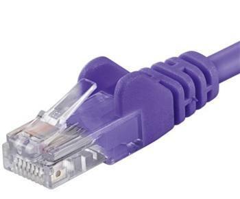 PremiumCord Patch kábel UTP RJ45-RJ45 CAT6 0.5m fialová