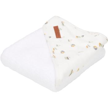 Little Dutch Hooded Towel Sailors Bay osuška s kapucňou White 75x75 cm