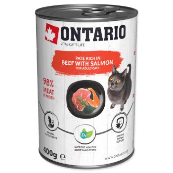 ONTARIO KONZERVA BEEF WITH SALMON FLAVOURED WITH SPIRULINA, 400G