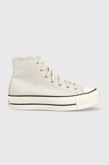 Tenisky Converse Chuck Taylor All Star Lift dámske, šedá farba, A05141C