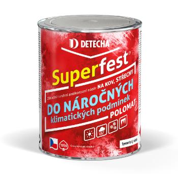 DETECHA Superfest - farba 2v1 na strechy 5 kg červenohnedý