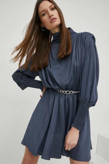 Šaty Answear Lab šedá farba, mini, áčkový strih