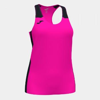 RECORD II TANK TOP FLUOR PINK BLACK S