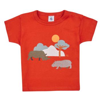 Petit Bateau  FAON  Tričká s krátkym rukávom Oranžová