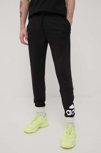 Nohavice adidas GK8968 pánske, čierna farba, s potlačou