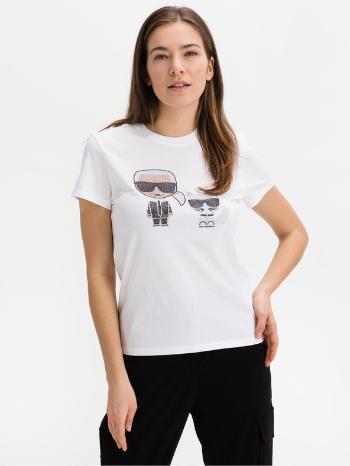 Karl Lagerfeld Ikonik Tričko Biela