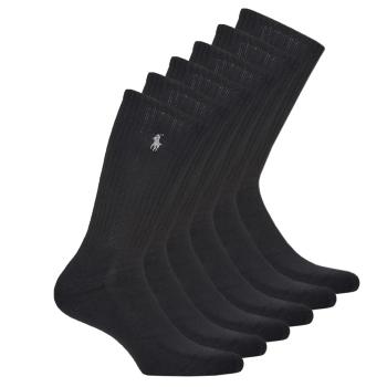 Polo Ralph Lauren  ASX110CREW PP-SOCKS-6 PACK  Vysoké ponožky Čierna